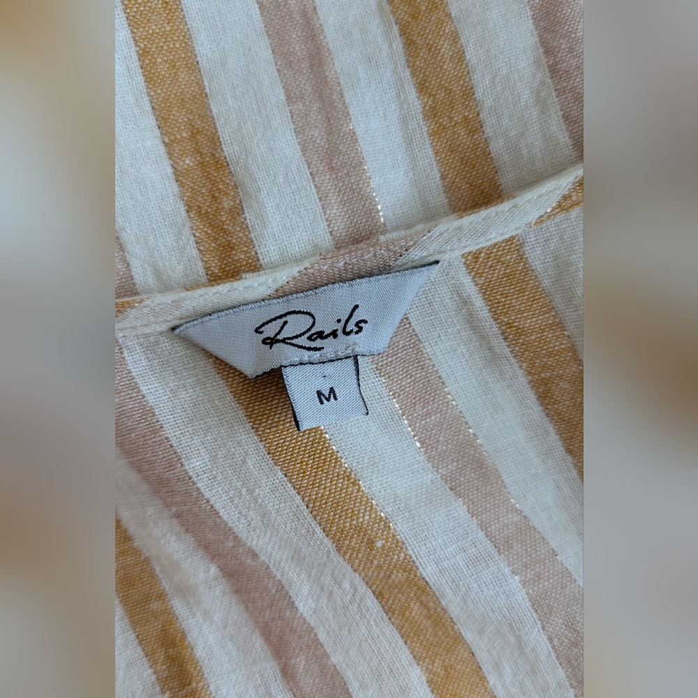 RAILS Brigitte-Pip Amber Striped Wrap Dress - Picture 7 of 10